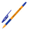 Ручки шариковые с грипом BRAUBERG "ULTRA GT ORANGE", НАБОР 8 ШТУК, СИНИЕ, корпус оранжевый, узел 0,7 мм, линия 0,35 мм, 144530, 144530