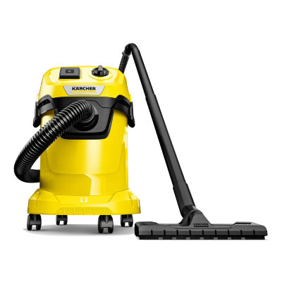 Пылесос хозяйственный KARCHER WD 3 P, мусоросборник 17 л, мощность 1000 Вт, желтый, 1.628-170.0, 456634