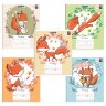 Тетрадь 18 л. BRAUBERG, клетка, обложка картон, CUTE FOX, 402992, 80 штук, 402992