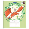 Тетрадь 18 л. BRAUBERG, клетка, обложка картон, CUTE FOX, 402992, 80 штук, 402992