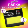 Папка для тетрадей ЮНЛАНДИЯ А5, пластик, 2 отделения, клапан на липучке, "Японская машина", 274521, 274521