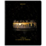 Тетрадь А5, 48 л., BRAUBERG, скоба, клетка, матовая ламинация, фольга, "Black&Gold" (микс в спайке), 404370, 404370