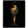Тетрадь А5, 48 л., BRAUBERG, скоба, клетка, матовая ламинация, фольга, "Black&Gold" (микс в спайке), 404370, 404370
