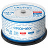 Диски CD-R CROMEX, 700 Mb, 52x, Cake Box (упаковка на шпиле), КОМПЛЕКТ 50 шт., 513772, 513772