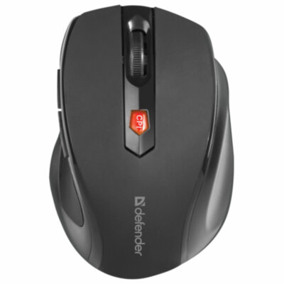 Мышь беспроводная DEFENDER Ultra MM-315, USB, 5 кнопок + 1 колесо-кнопка, оптическая, черная, 52315, 513324