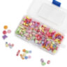 Набор для создания бижутерии и украшений BEADS SET, 200 элементов, 10 видов, пастель, BRAUBERG KIDS, 664693, 664693