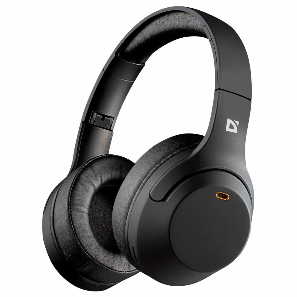 Наушники с микрофоном (гарнитура) DEFENDER FreeMotion B690, Bluetooth, беспроводные, черные, 63690, 514038