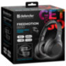 Наушники с микрофоном (гарнитура) DEFENDER FreeMotion B690, Bluetooth, беспроводные, черные, 63690, 514038