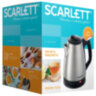 Чайник SCARLETT SC-EK21S25, 1,5 л, 1350 Вт, закрытый нагревательный элемент, сталь, 452033