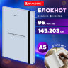 Блокнот с резинкой в клетку 96 л., А5 145х203 мм, твердая обложка, BRAUBERG, "Vintage", 116321, 116321