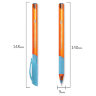 Ручка шариковая масляная с грипом BRAUBERG "Extra Glide GT Sky Blue", СВЕТЛО-СИНЯЯ, игольчатый узел 0,7 мм, линия письма 0,35 мм, 144074, 48 штук, 144074