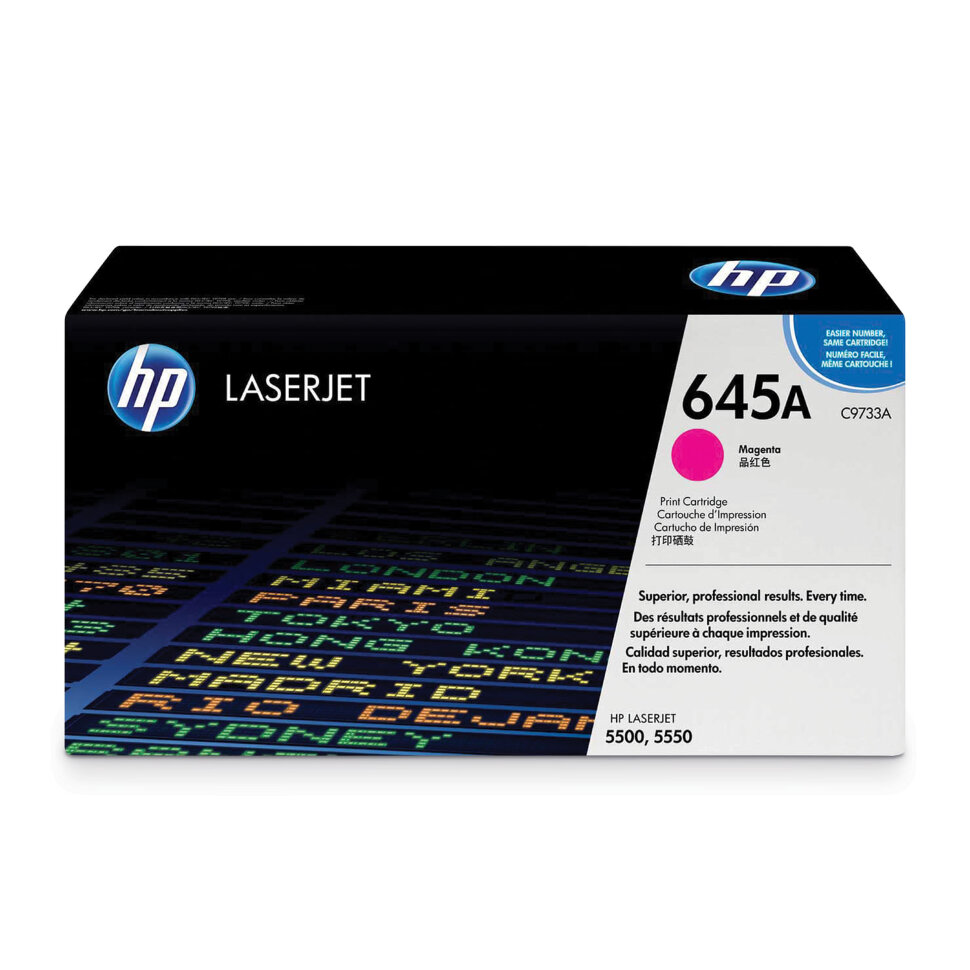 Картридж лазерный HP (C9733A) Color LaserJet 5500/5550, №645A, пурпурный, оригинальный, ресурс 12000 страниц, 361220