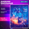 Дневник 1-11 класс 48 л., твердый, BRAUBERG, матовая ламинация, магнитный клапан, закладка-ляссе, с подсказом, "Magic", 107243, 107243