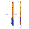 Ручка шариковая масляная BRAUBERG "Extra Glide GT Tone Orange", СИНЯЯ, узел 0,7 мм, линия письма 0,35 мм, 142923, 48 штук, 142923