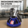 Канцелярский набор BRAUBERG "ULTRA", 10 предметов, вращающаяся конструкция, черно-синий, 231930, 231930