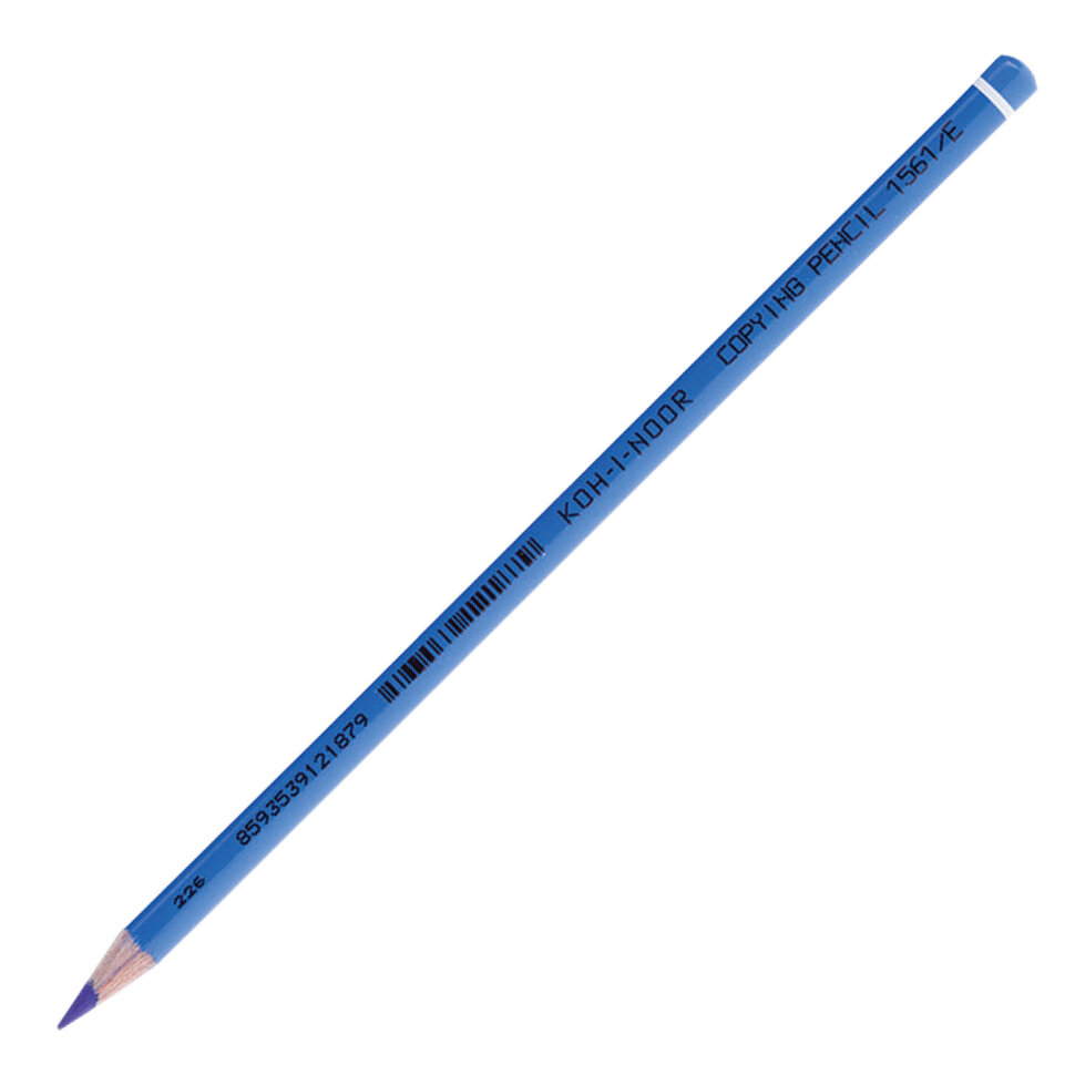 Карандаш химический KOH-I-NOOR, СИНИЙ, 1 шт., грифель 3 мм, длина 175 мм, 156100E004KS, 181306