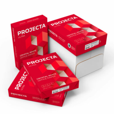 Бумага офисная А4, 80 г/м2, 500 л., марка А, PROJECTA ULTRA, Россия, 162% (CIE), 114748